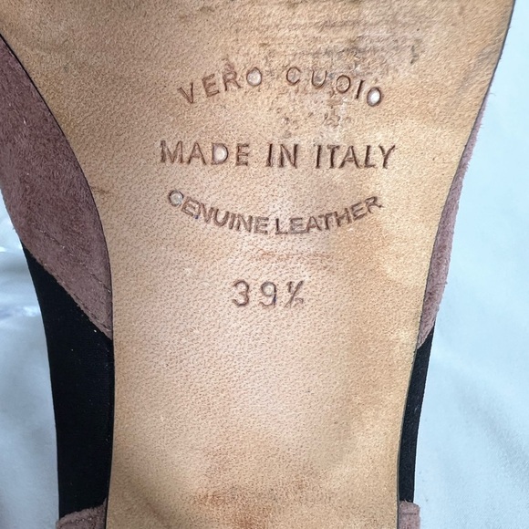 Anyi Lu Heart Suede Handmade Italy Sacchetto Italian Pumps Heels Shoes Size 39.5 - Picture 13 of 14